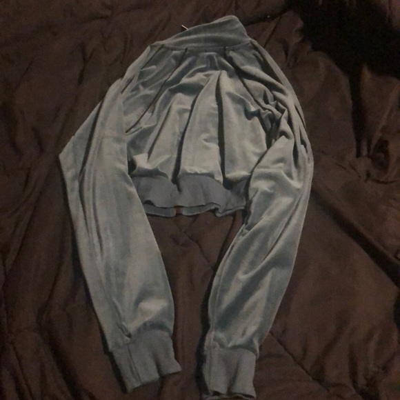 Brand New With Tags Fashion Nova Crop Green Jacket - Picture 7 of 8